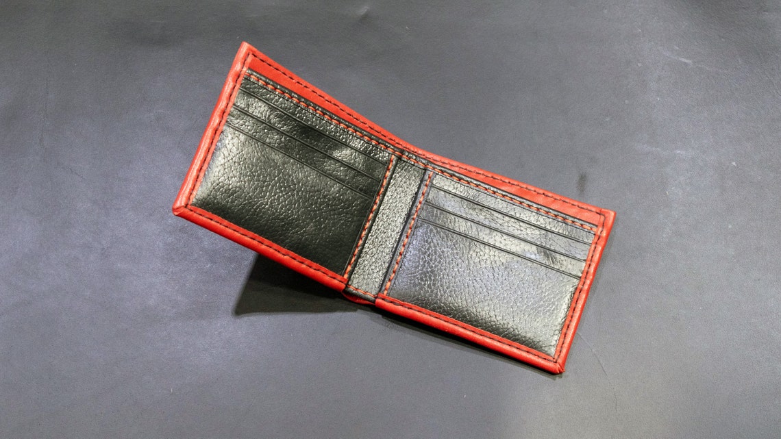 Bifold Wallet PDF Sewing Pattern, Leather Men's Bifold Wallet, Tutorial ...