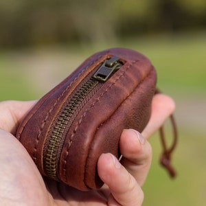 Nyckelhållare PDF-sömnadsmönster, lädernyckelhållare med dragkedja, instruktionsvideo, digitalt mönster, gör-det-själv, mönsternedladdning