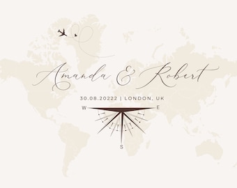 Sofia | destination wedding custom logo design, premade logo, travel theme wedding monogram, signature logo, wedding logo, premade logo