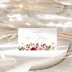 Ambra/segnaposto matrimonio, decorazioni per la tavola di nozze autunnali, segnaposto per matrimonio autunnale, segnaposto per matrimonio, modello segnaposto per matrimonio