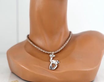 Handgemachte Kette zur Tracht Dirndl Lederhose | Trachtenschmuck Trachtenkette Reh Dirndlschmuck Dirndlkette Halskette mit Rehanhänger