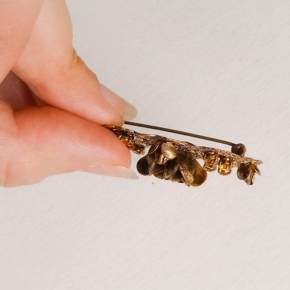 Regency brooch. Antique flower brooch, vintage fi… - image 3