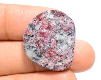 Marvellous Top Grade Quality 100% Natural Eudialyte Fancy Shape Druzy Loose Gemstone For Making Jewelry 25.5 Ct. 25X21X5 mm Z-3077