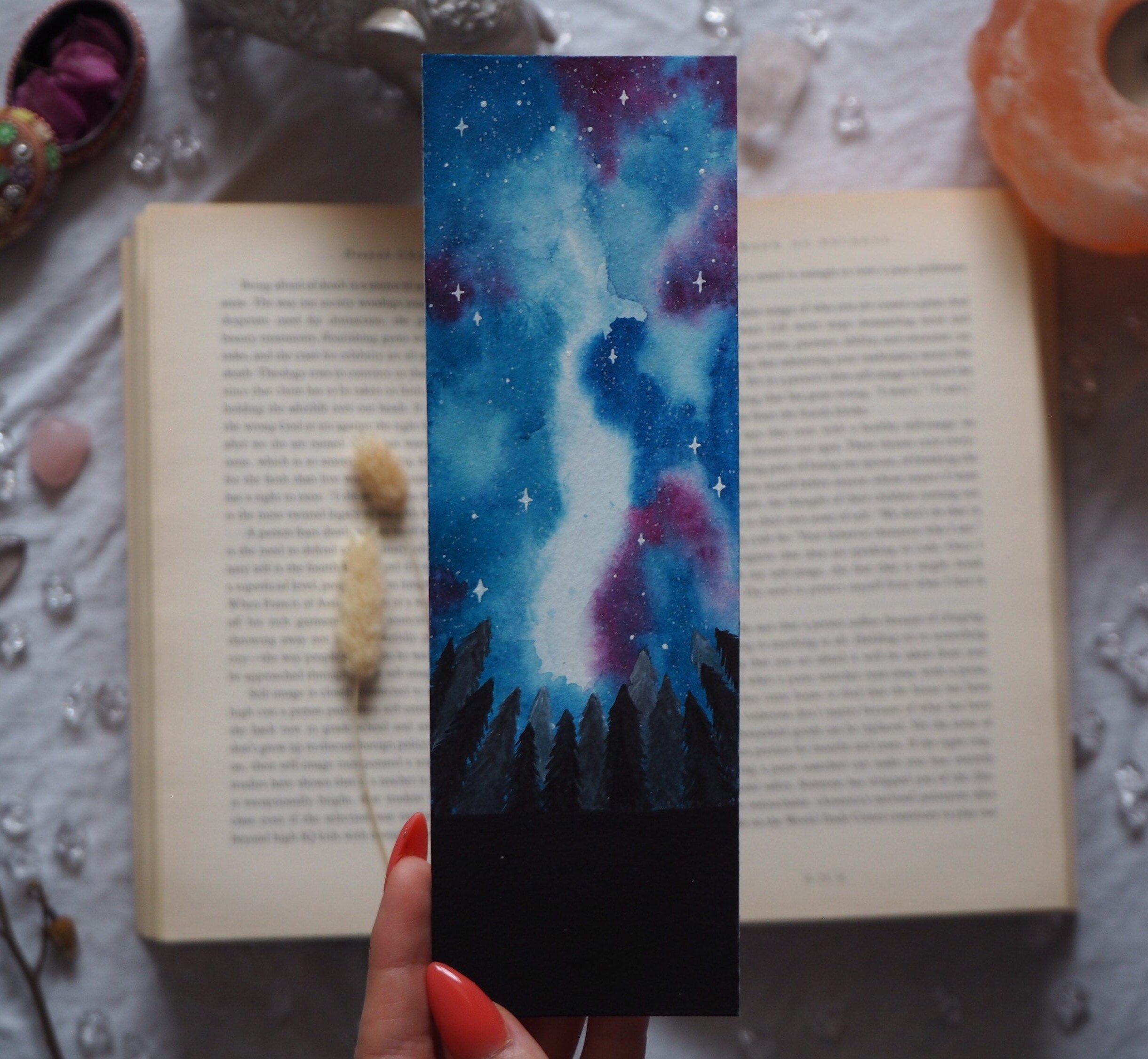 magical bookmark print spiritual dreamy aesthetic etsy