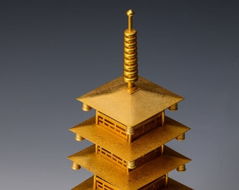 ヴィンテージ真鍮フィギュア 五重塔 -法隆寺- 日本世界遺産 - Etsy 日本
