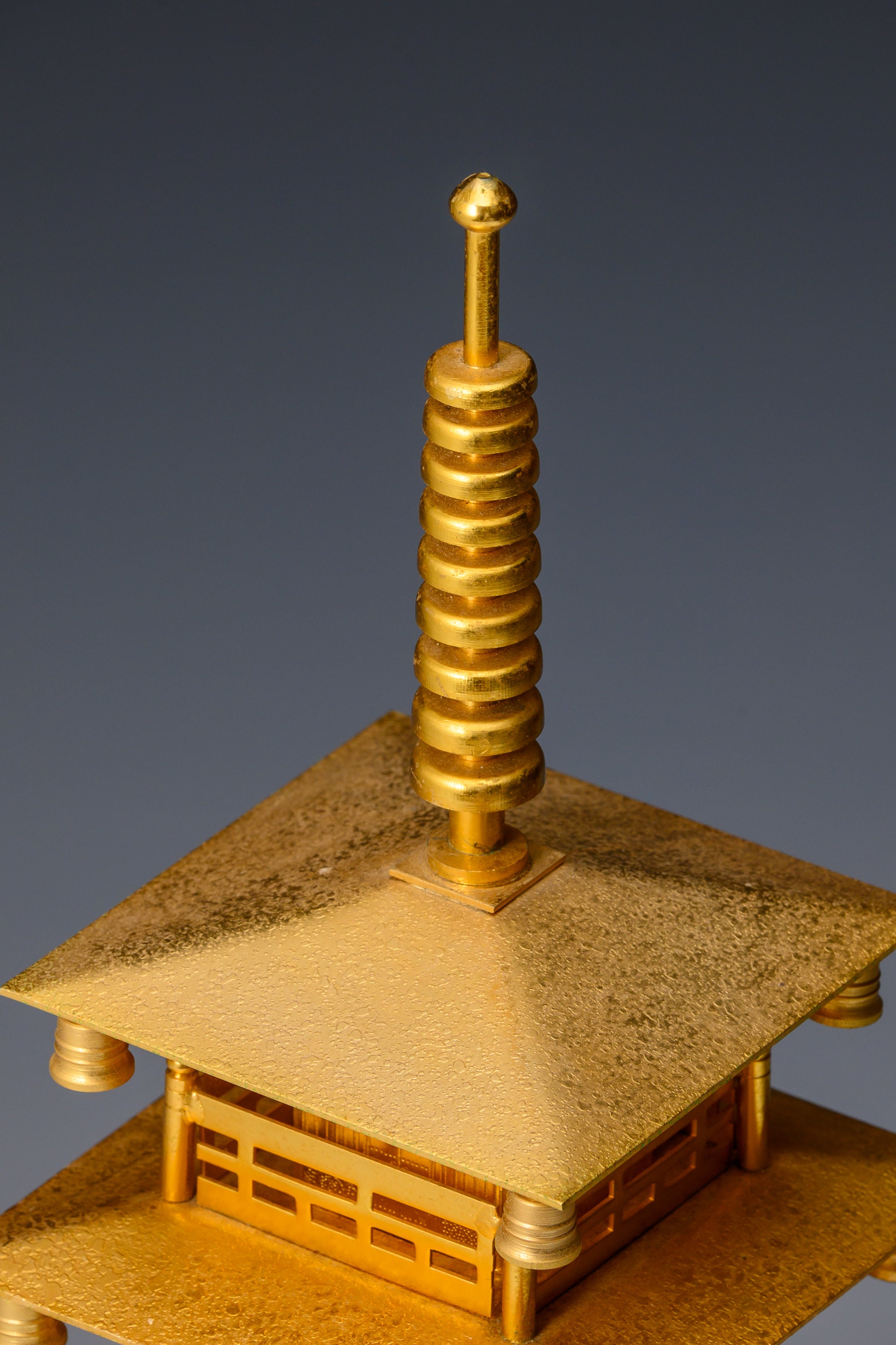 Vintage Brass Figure Five Storied Pagoda -horyuji Temple Vintage Brass Figure Five Storied Pagoda -horyuji Temple