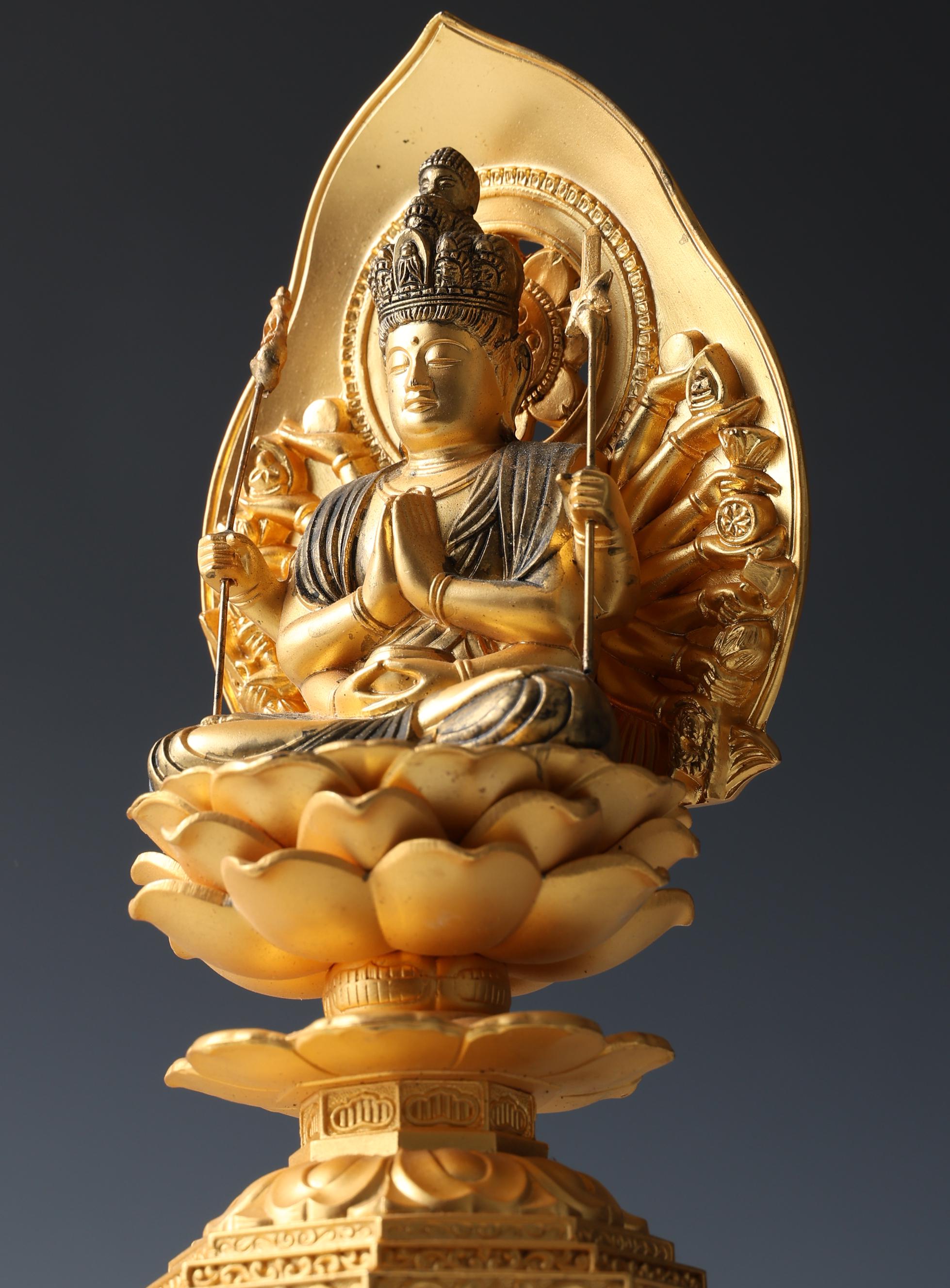 日本の古き良き仏教 -千手観音菩薩- 高品質鉄像 - Etsy 日本