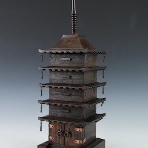 Japanese Vintage Metal Figure Five Story Pagoda 五重塔 - Etsy