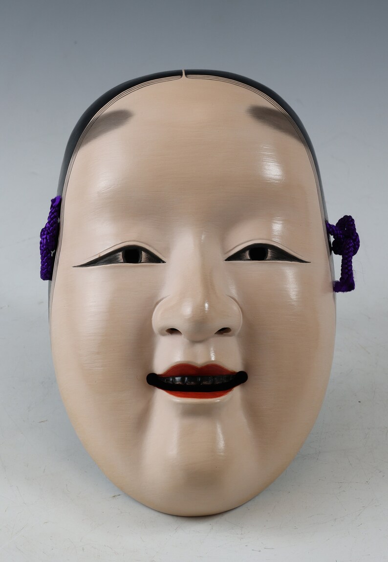 Beautiful Old Vintage Japanese Pottery Noh Mask ko Omote Etsy