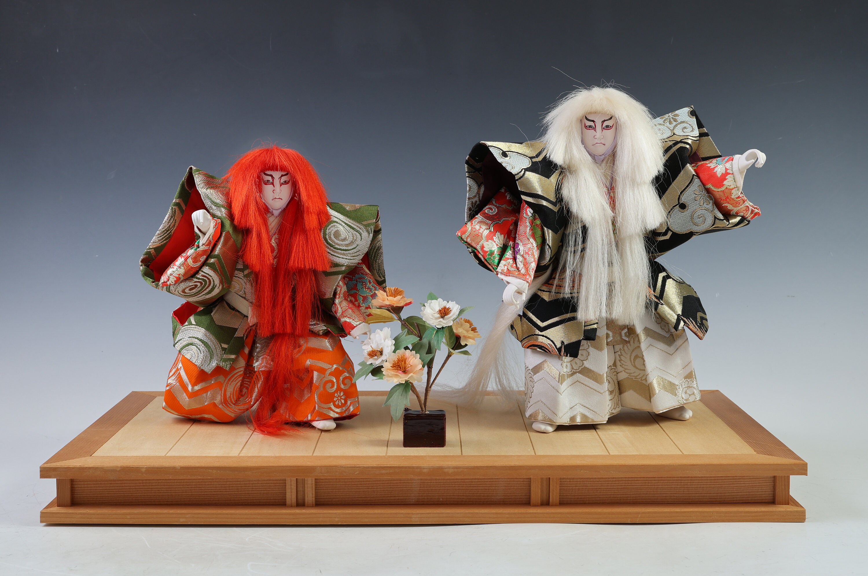 日本の美しい歌舞伎人形 -連獅子- 2LEOS久月製品 - Etsy 日本