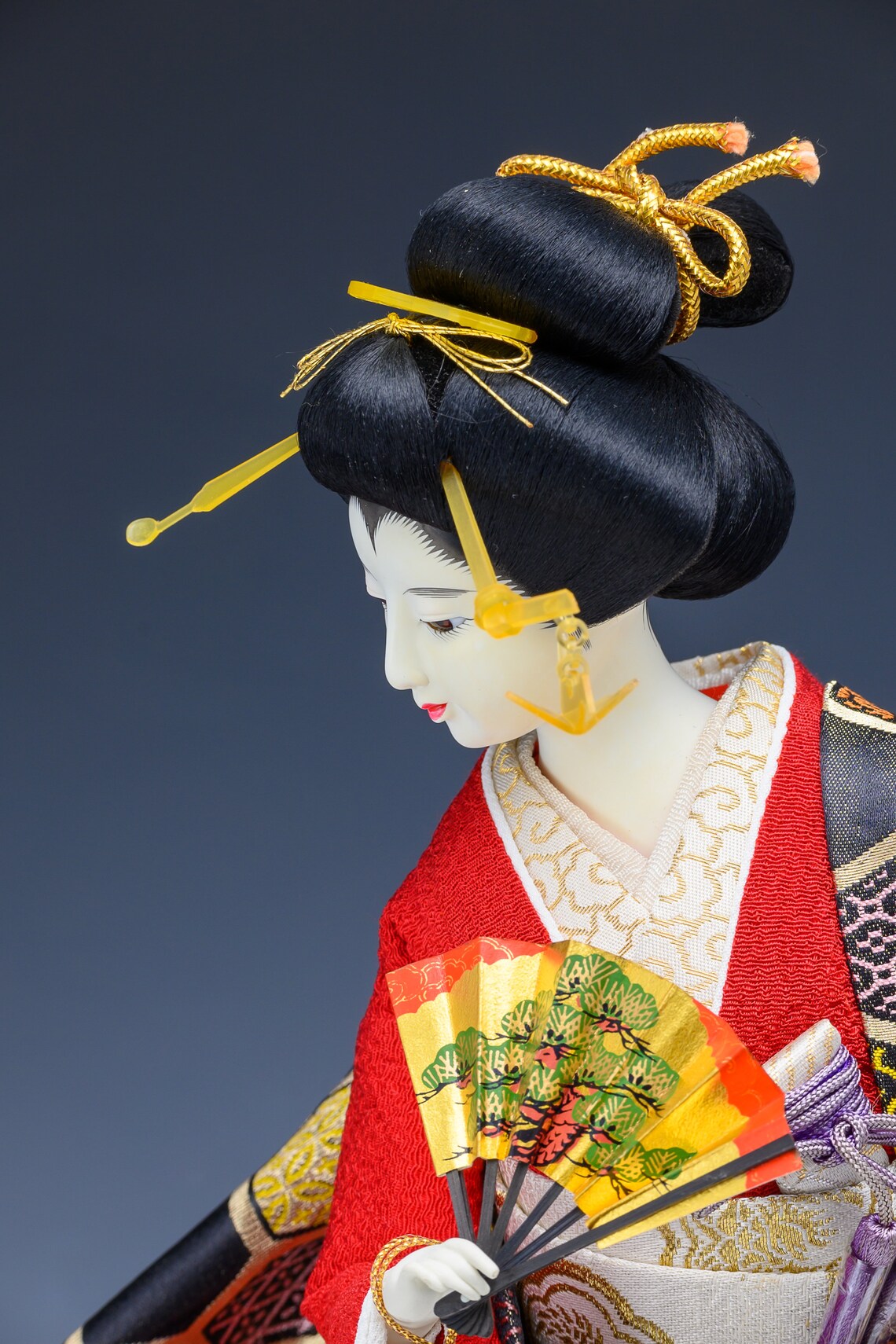 Japanese Vintage GEISHA Doll traditiaonl Fan Sukiyo Doll Etsy Hong Kong