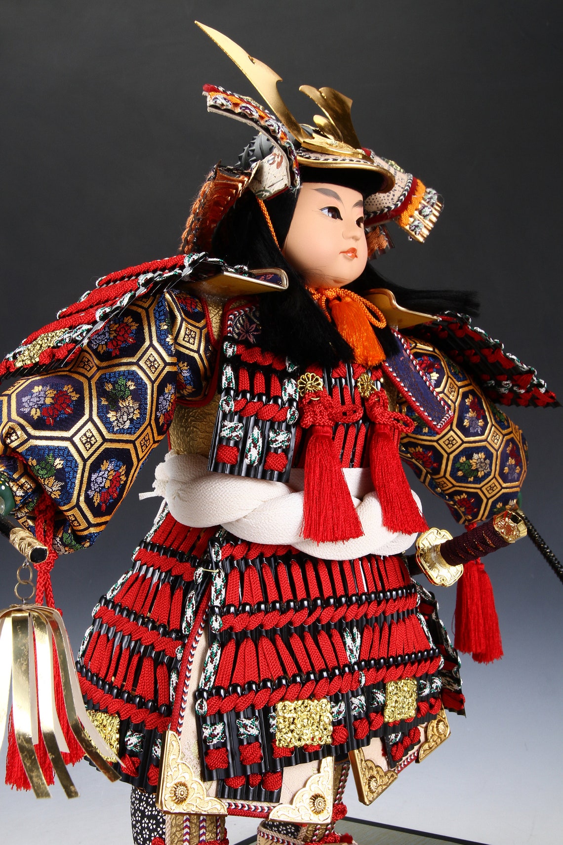 Vintage Japanese Samurai Doll the Little General Spear Etsy