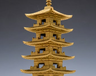 Japanese Vintage Metal Figure Five Story Pagoda 五重塔 - Etsy