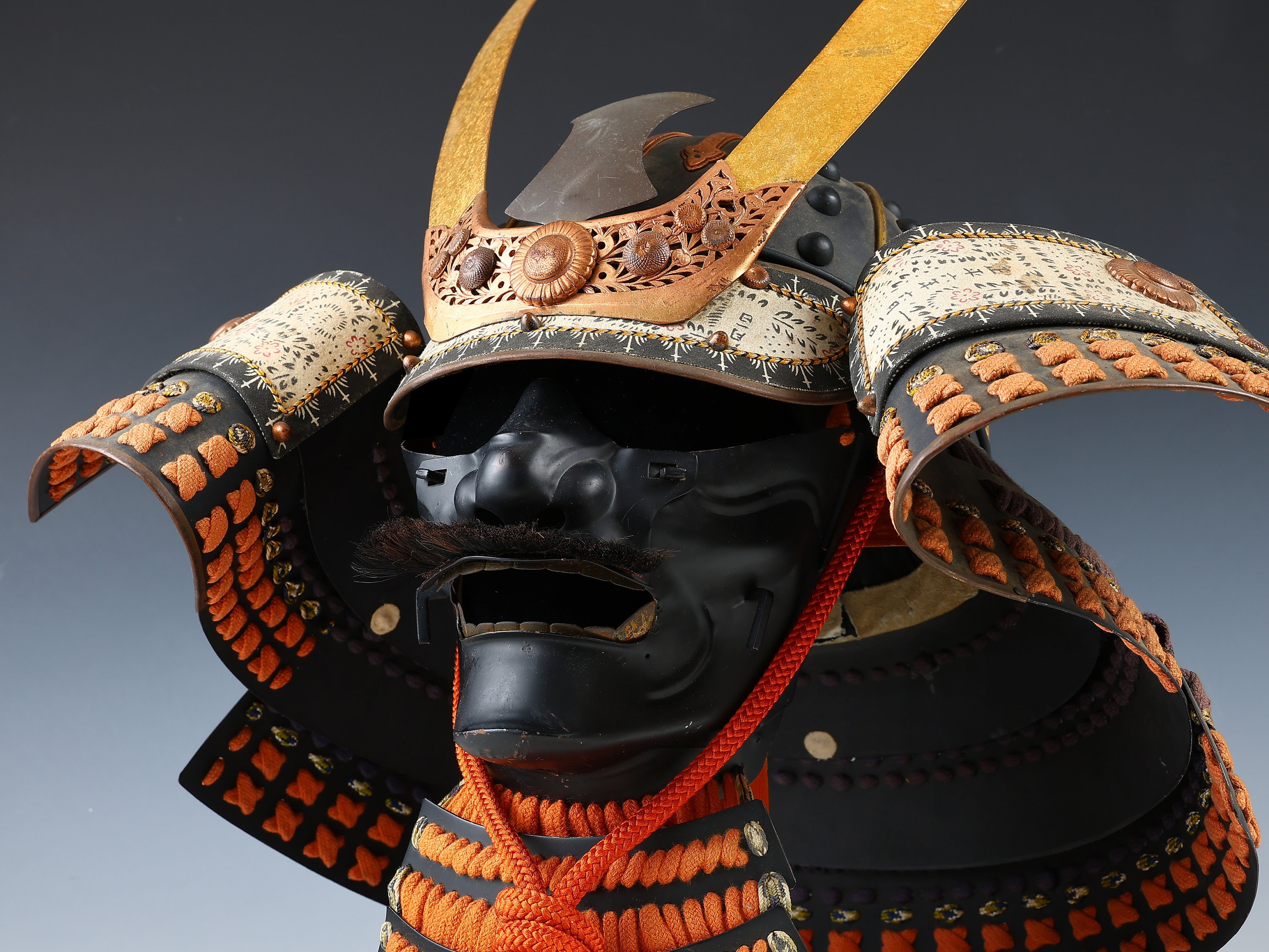 Japanese Old Vintage Samurai Wearable Kabuto Helmet With a