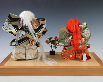 人形の久月 連獅子 歌舞伎 日本人形 日本の美しい歌舞伎人形 -連獅子- 2LEOS 久月製品 - Etsy 日本