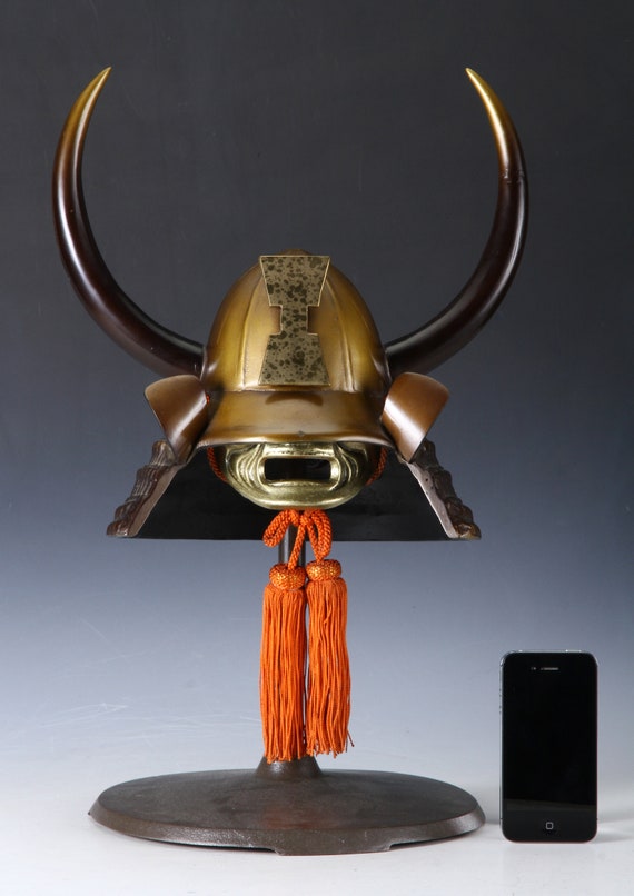Japanese Vintage Samurai Kabuto Helmet With Mask - Kansuke