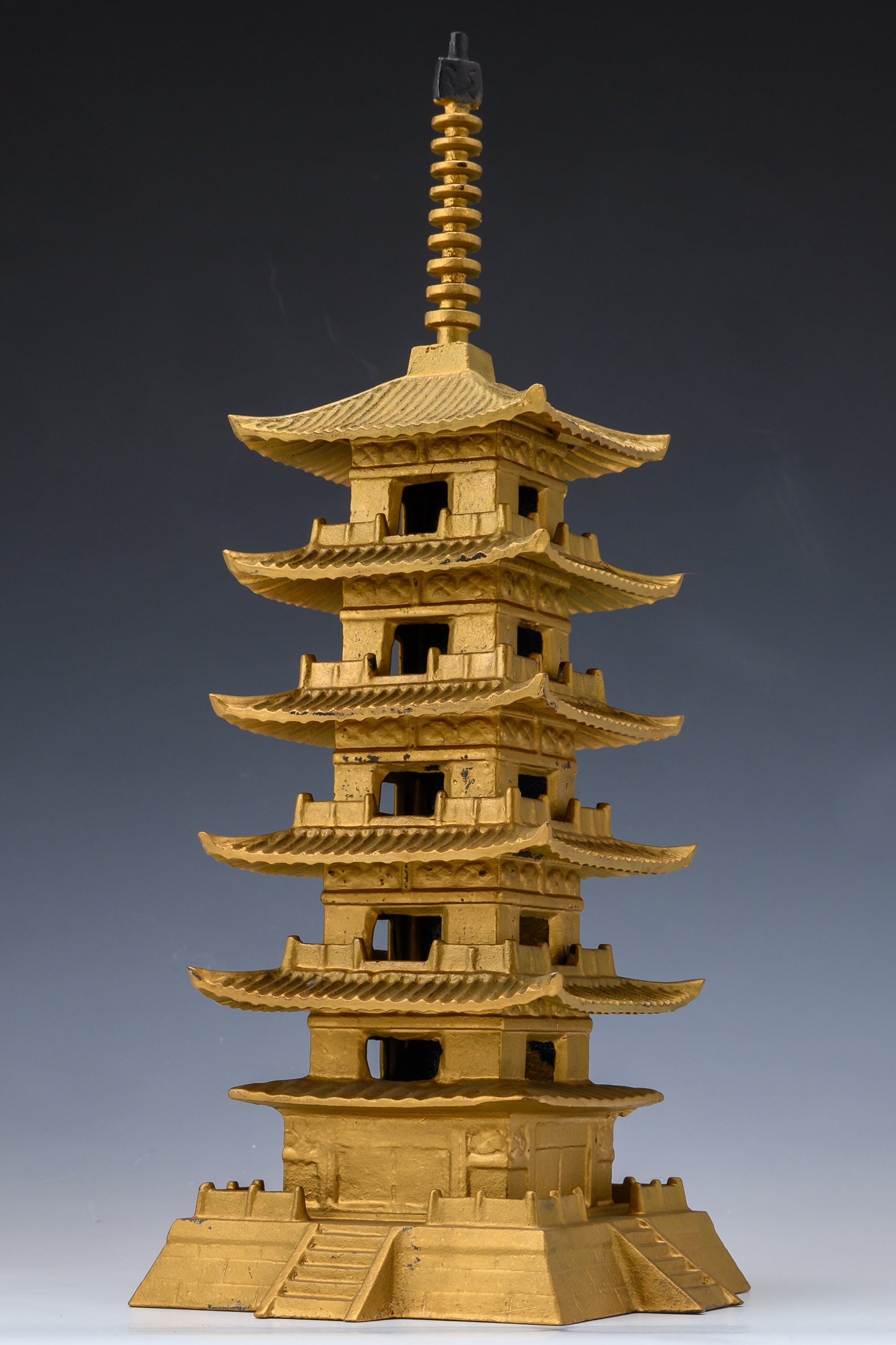Japanese Vintage Metal Figure Five Story Pagoda 五重塔 - Etsy Japanese Vintage Metal Figure Five Story Pagoda 五重塔 - Etsy