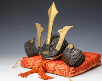 Capacete Samurai Kabuto Japonês Vintage - Estilo Kusunoki Masashige