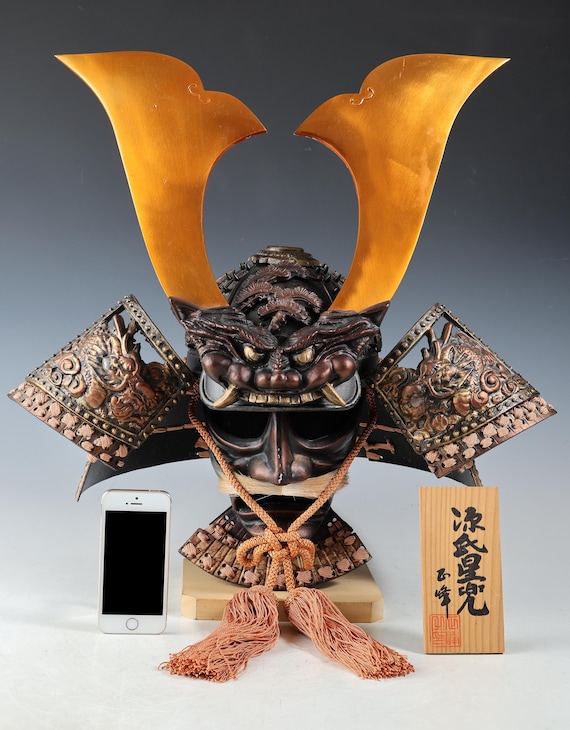 兜　samurai helmet vintage Nice Vintage Japanese Samurai Helmet Kabuto -hard to Find