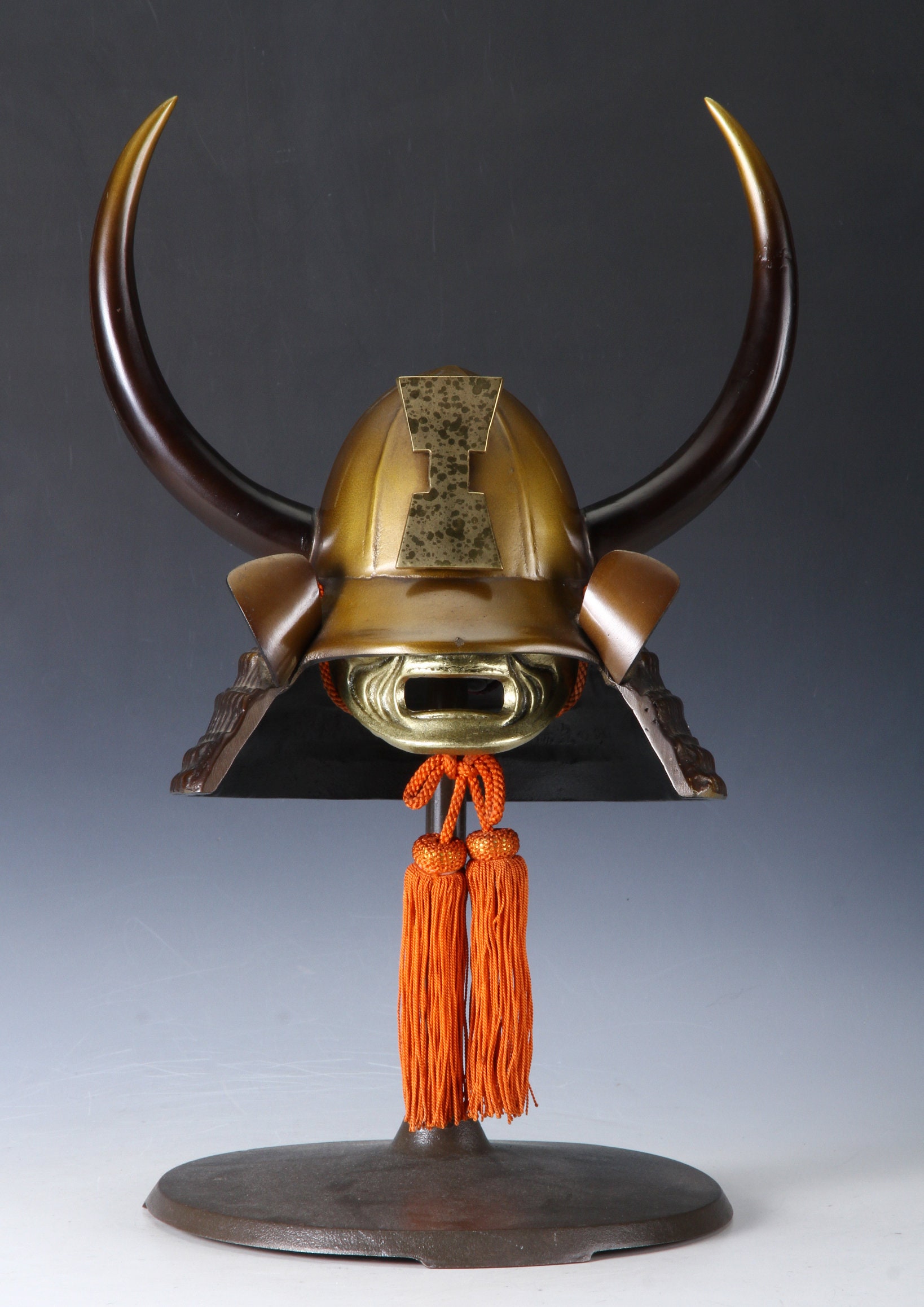 Vintage Japanese Samurai Helmet -kansuke's Helmet- With a Mask