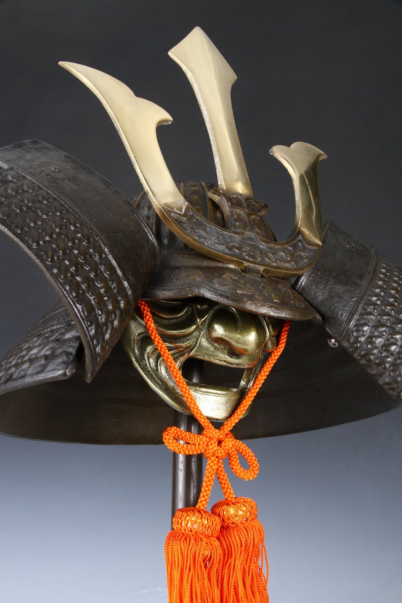 Japanese Samurai Helmet kusunoki Masashige Kabuto Middle Etsy
