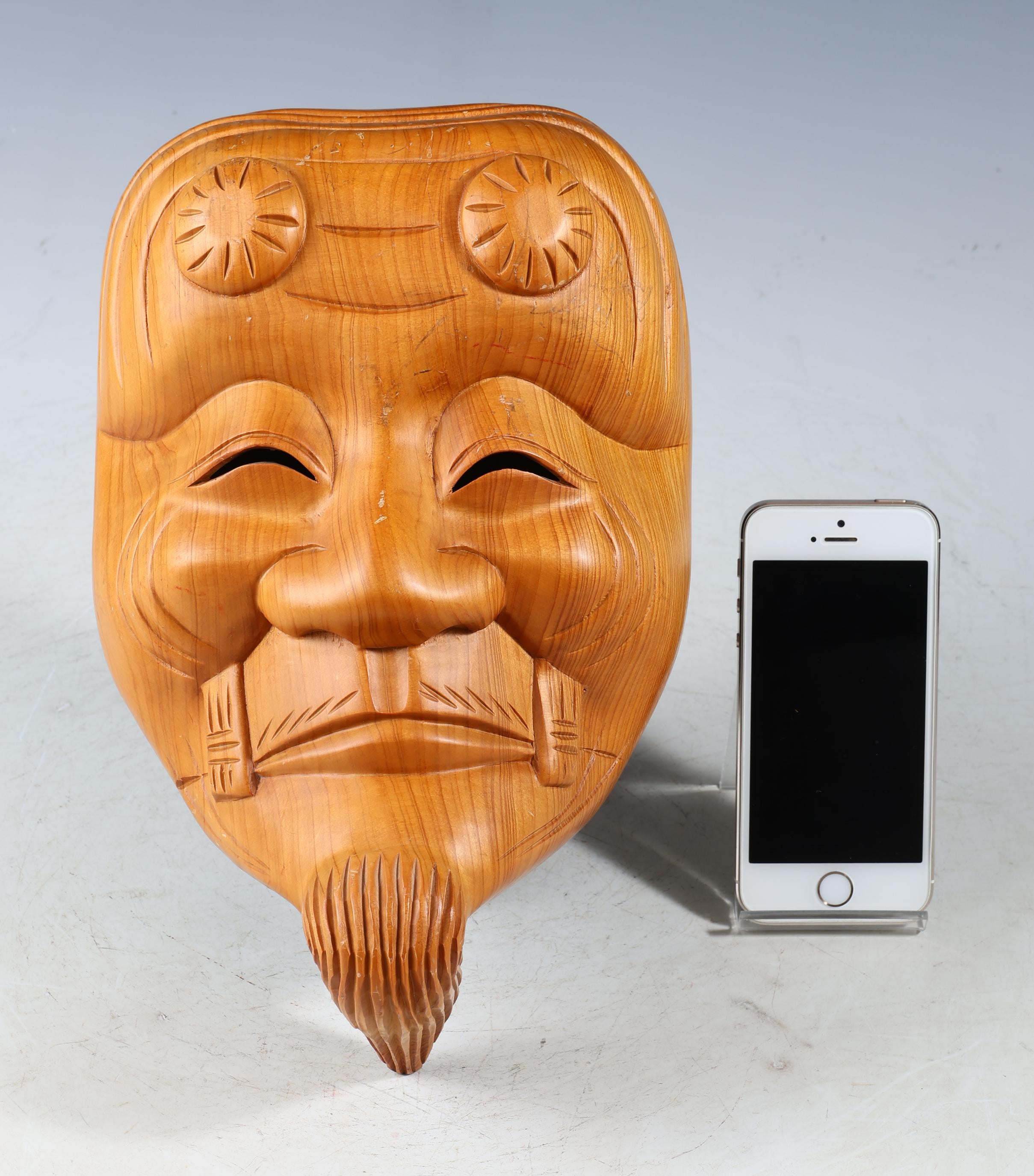 オールドヴィンテージ日本製木製能面 -翁- 翁面 - Etsy 日本