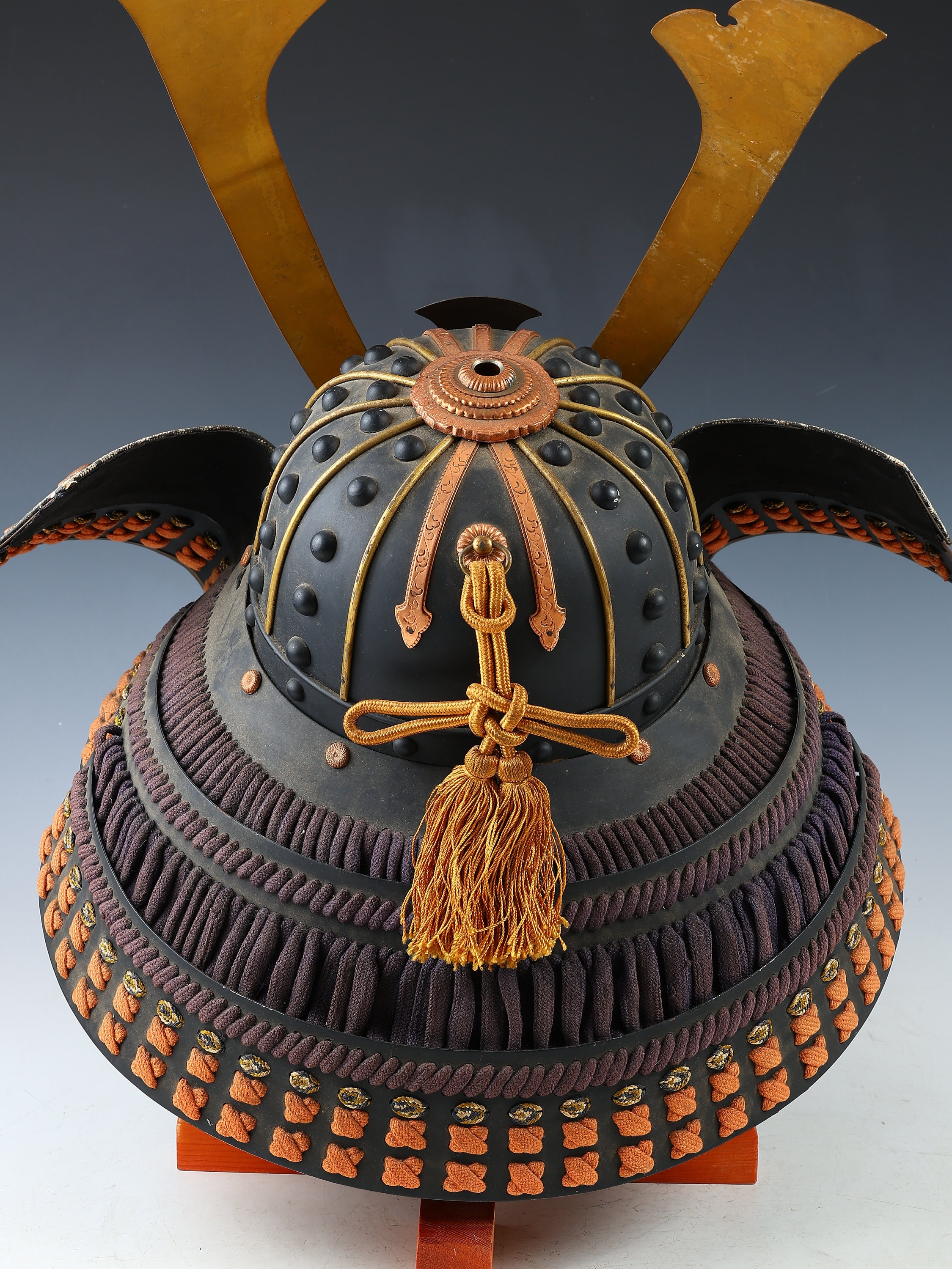 Japanese Old Vintage Samurai Wearable Kabuto Helmet With a Mask