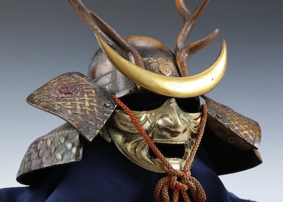Vintage Japanese Great Samurai Helmet -shikanosuke Kabuto