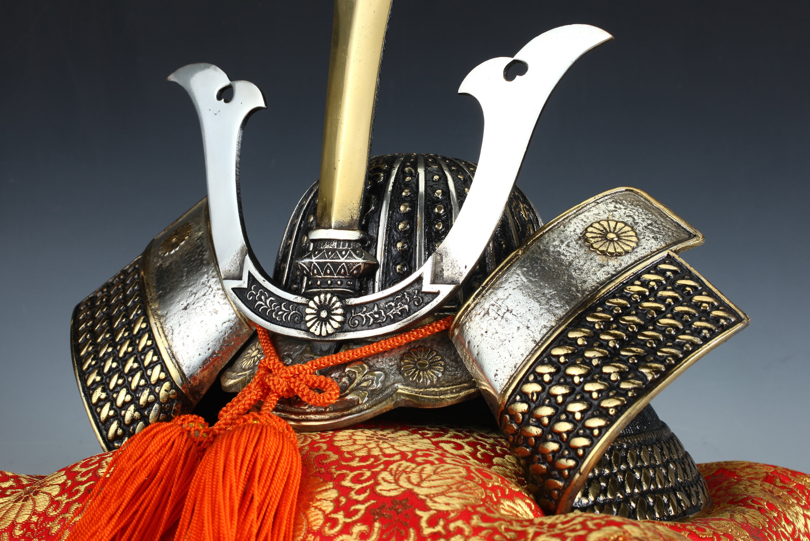 Japanese Samurai Helmet kusunoki Masashige Silver Helmet Etsy