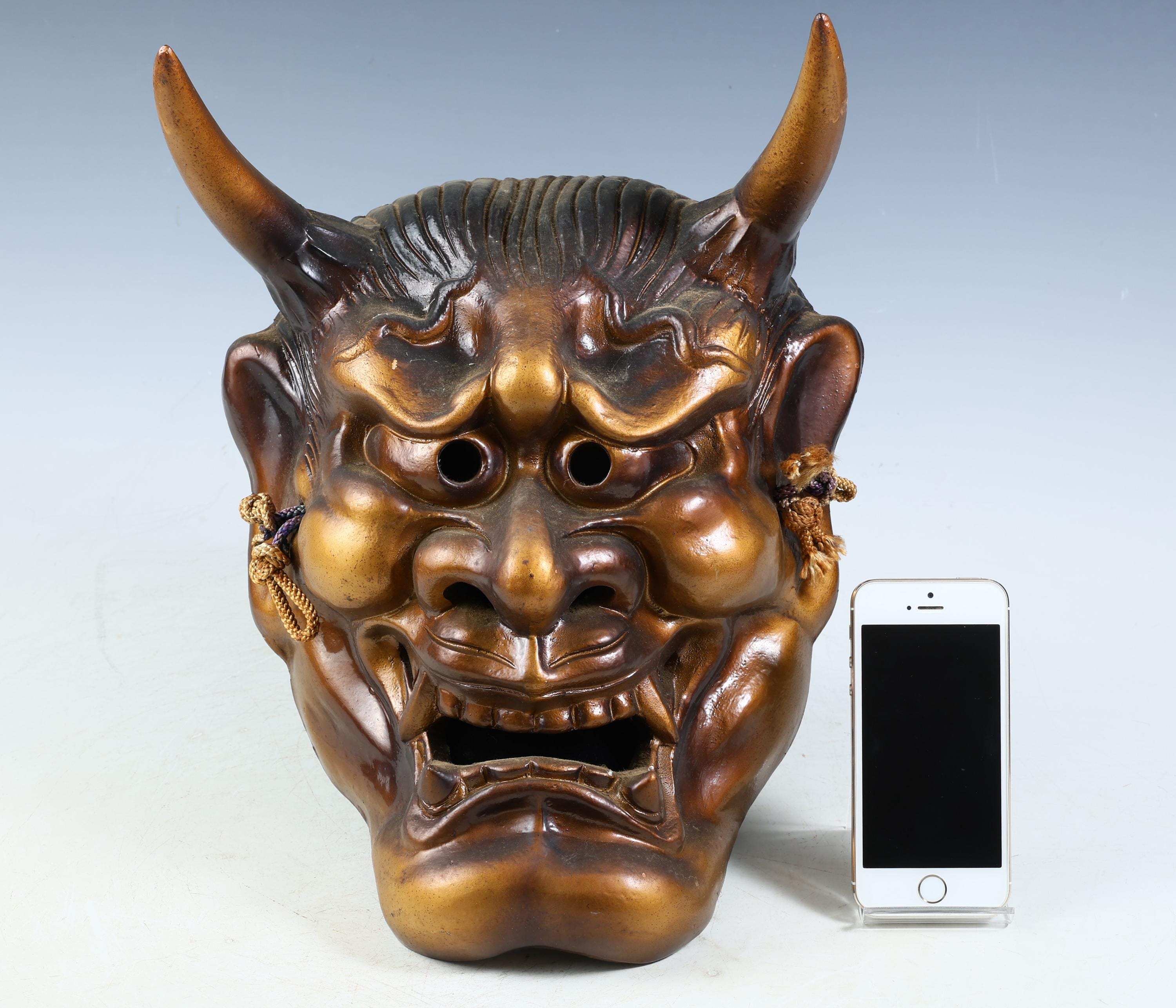 Japanese Ceramic Noh Mask Hannya -jealousy Woman- 般若 Very Heavy