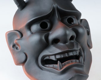 陶芸能面 般若 -嫉妬の女- 般若 鬼対馬 - Etsy 日本