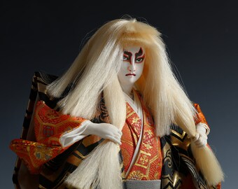日本の手作り人形 れんしし れんじし Japanese doll かぶき