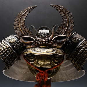 Japanese Nice Vintage Samurai Wearable Kabuto Helmet -marutake