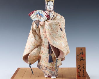 日本の古いヴィンテージ大型歌舞伎人形 -鏡獅子- 白獅子 32 cm - Etsy 日本