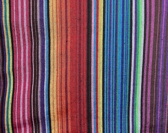 Tablecloth, Striped, Colourful, Cotton, 145cm Wide, Rainbow Red Orange, Housewarming Gift, Gift Idea, Mother's Day