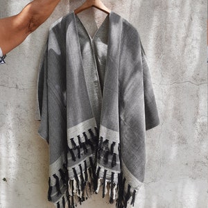 Cotton Fringed Kimono: Genderless Textile Design