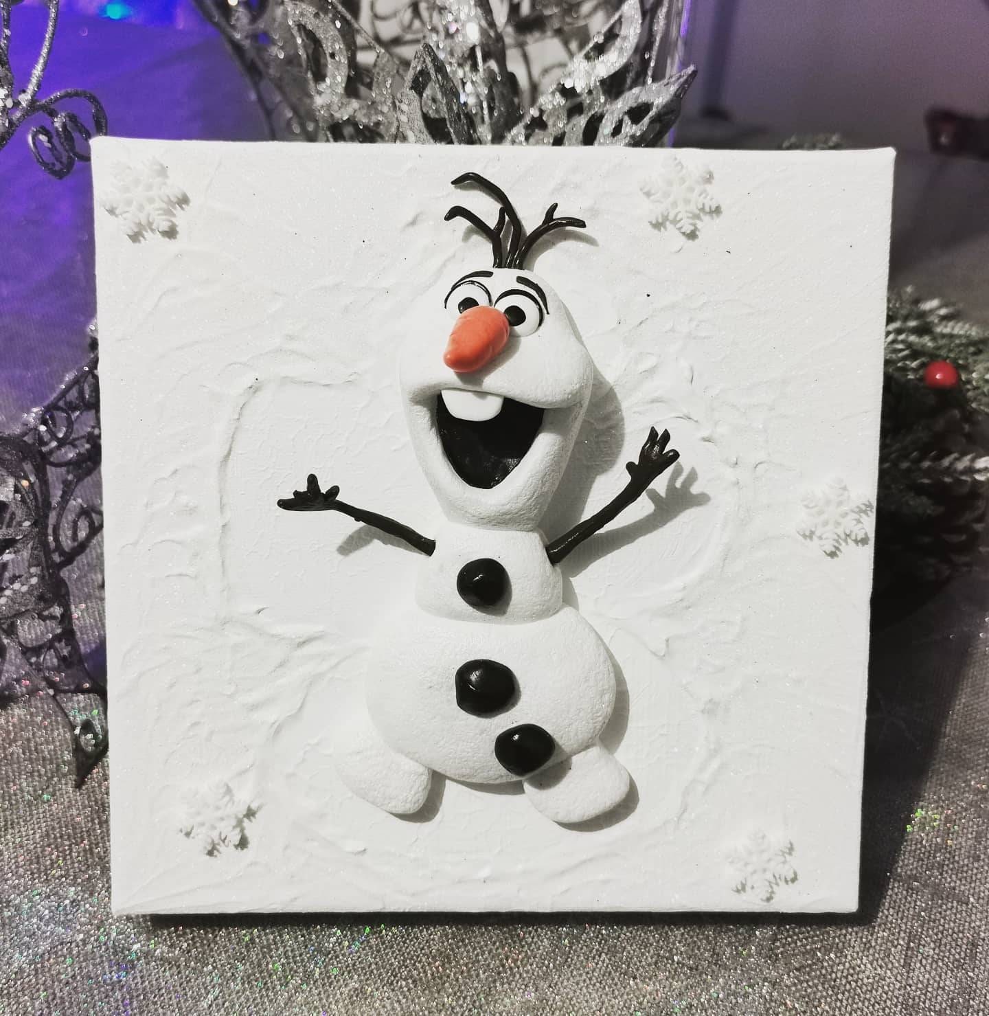 Toile Acrylique Relief Olaf