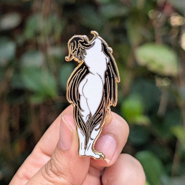 Standing Harpy Hard Enamel Pin