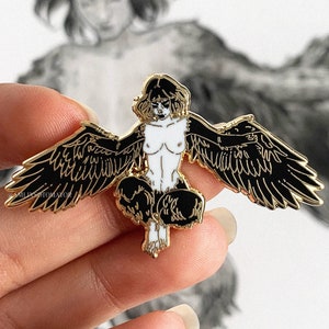 Harpy Front Mythical Creature Hard Enamel Pin