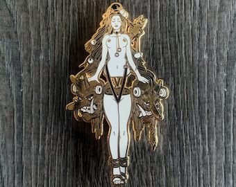 The Protector Hard Enamel Pin Ft. Yona Saura