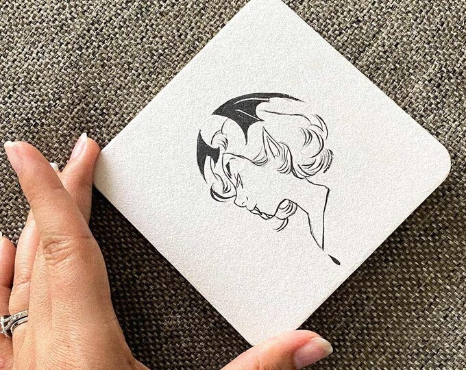 Vampire Original Ink Drawing by Amliv Sotomayor - Etsy