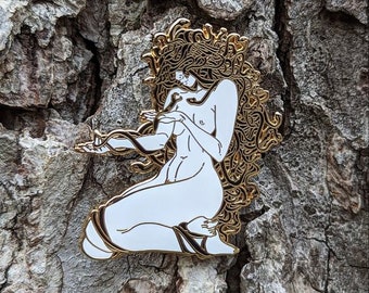 B Grades Medusa Gorgon Mythical Creature Hard Enamel Pin by Amliv Sotomayor