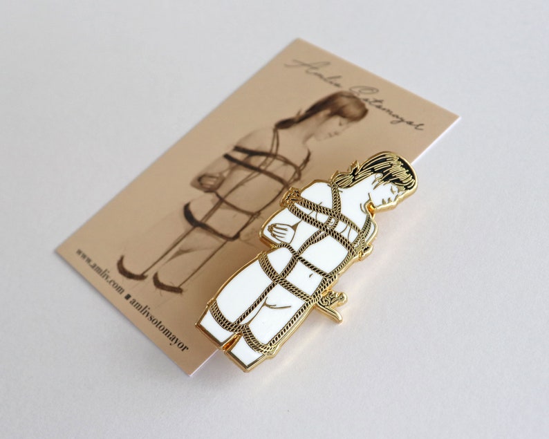Naughty Spring Bondage Enamel Pin & Kinky Sexy Lapel Etsy