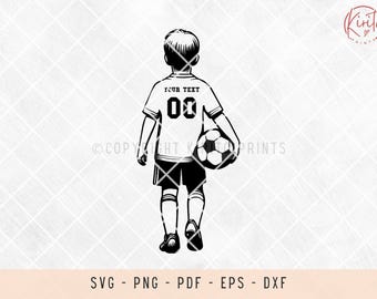 Custom Soccer Player SVG: Clipart Files for Cricut (Digital Download)