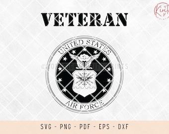 US Air force svg, airforce svg, veteran decal, senior decal, veteran svg, svg files for laser, svg files for shirts, svg files for cricut
