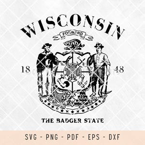 Wisconsin, wisconsin svg, us states, us states svg, us states outline, svg files for laser, svg files for shirts, svg files for cricut, png