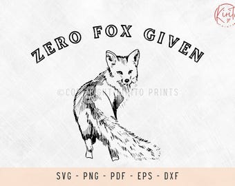 Zero fox given svg file