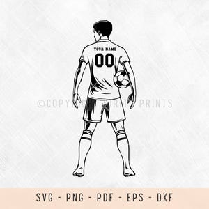 Customize soccer player, soccer, soccer svg, soccer player svg, clipart, svg files for laser, svg files for shirts, svg files for cricut