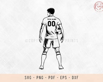 Customize soccer player, soccer, soccer svg, soccer player svg, clipart, svg files for laser, svg files for shirts, svg files for cricut
