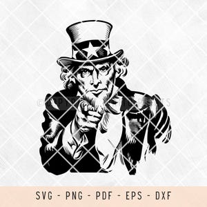 Uncle Sam svg, uncle sam png clipart, uncle sam png transparent, uncle sam png, uncle sam july, uncle sam wants you, svg files, svg designs